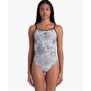 Arena performance maxlife 38 one piece floral lace back swimsuit